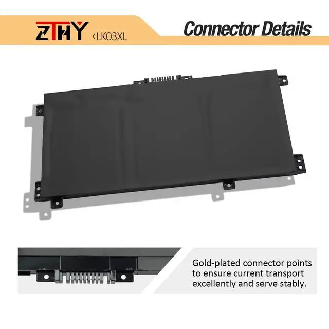 Alt view image 4 of 7 - 55.8Wh LK03XL L09281-855 Battery Replacement for HP Envy X360 15-bp 15-bq | 17-ae 17-ce 17-bw 15-cr0xxx 15m-bp1xx 15m-cn0xxx 15-cn1xxx 15m-cp0xxx 15m-bp0xx bq021dx bp112dx 17m-ce1013dx ce0xxx ae0xxx