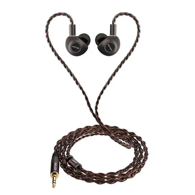 Alt view image 2 of 7 - Kefine Delci IEMs, Sinngle 10mm Dynamic Driver in-Ear Monitors, 1DD DLC + PU Diaphgram in-Ear Earphones with Detachable 0.78mm 2pin Cable(3.5mm)