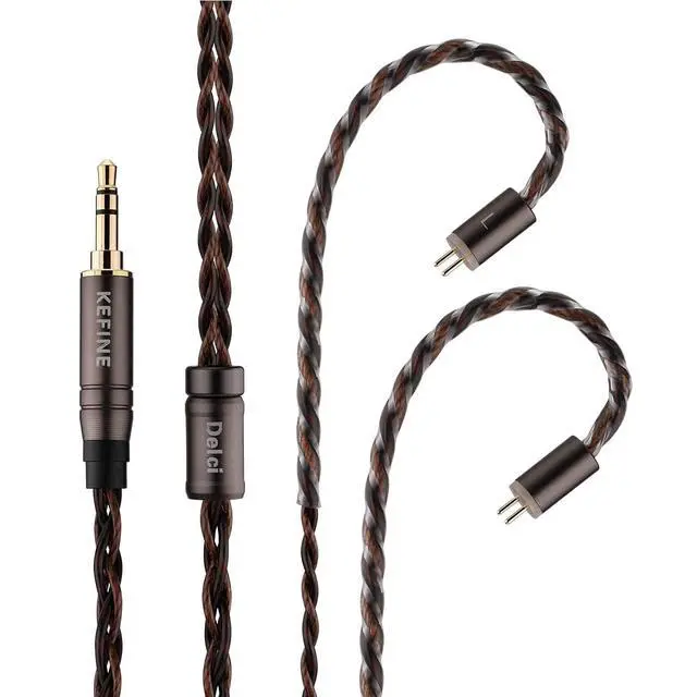 Alt view image 5 of 7 - Kefine Delci IEMs, Sinngle 10mm Dynamic Driver in-Ear Monitors, 1DD DLC + PU Diaphgram in-Ear Earphones with Detachable 0.78mm 2pin Cable(3.5mm)