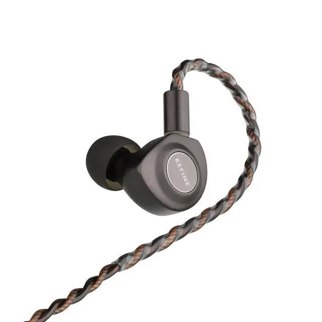 Alt view image 3 of 7 - Kefine Delci IEMs, Sinngle 10mm Dynamic Driver in-Ear Monitors, 1DD DLC + PU Diaphgram in-Ear Earphones with Detachable 0.78mm 2pin Cable(3.5mm)