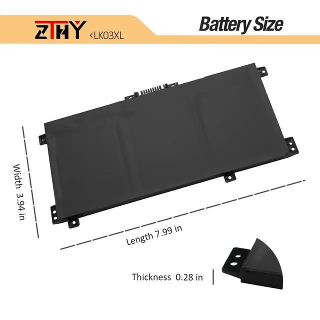 Alt view image 7 of 7 - 55.8Wh LK03XL L09281-855 Battery Replacement for HP Envy X360 15-bp 15-bq | 17-ae 17-ce 17-bw 15-cr0xxx 15m-bp1xx 15m-cn0xxx 15-cn1xxx 15m-cp0xxx 15m-bp0xx bq021dx bp112dx 17m-ce1013dx ce0xxx ae0xxx