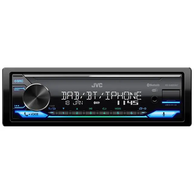 Alt view image 2 of 4 - KD-X482DBT USB Car Radio with DAB+ & Bluetooth Hands-Free Kit (USB, AUX-In, 3 x Pre-Out 2.5 V, Amazon Alexa, Sound Processor, 4 x 50 W, VAR Lighting), Black