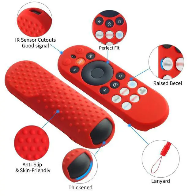 Alt view image 2 of 7 - Silicone Cover for Vizio Xrt290 Remote,Protective Case Compatible with Onn/Vizo Tv Xrt181/Xrt290/Wrt290/Xrt29x Remote,Anti-Slip with Lanyard (Dark Blue)