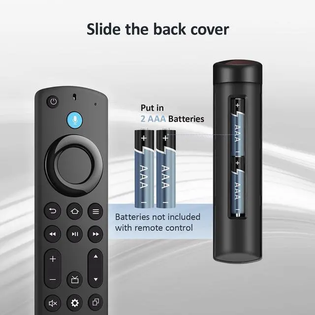 Alt view image 7 of 7 - Replacement Voice Remote for All Fire Smart TV Cube, Fit for TV Stick 4K Max/4K, TV Stick(2nd/3rd Gen), TV Stick Lite/HD, Fit for TCL/Insignia/Toshiba/Hisense Smart TVs