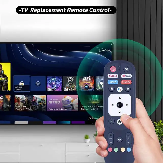 Alt view image 2 of 7 - New RM-C3287 Replacement Voice Remote Control Commander Compatible with JVC Smart Android TV