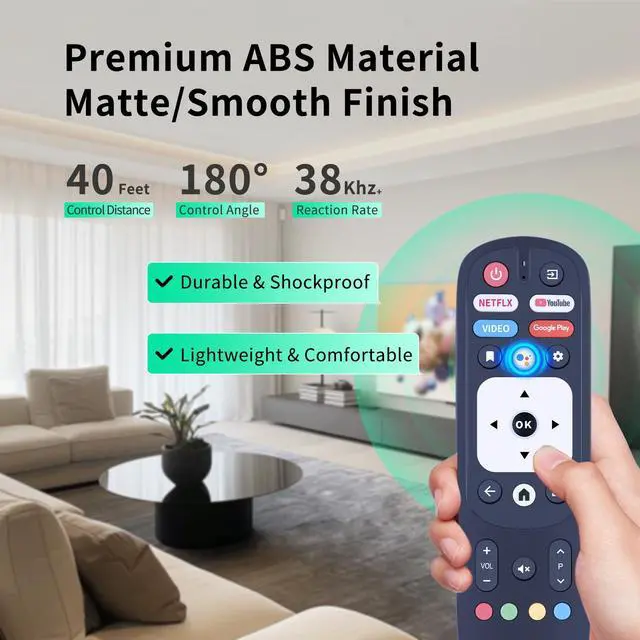 Alt view image 5 of 7 - New RM-C3287 Replacement Voice Remote Control Commander Compatible with JVC Smart Android TV
