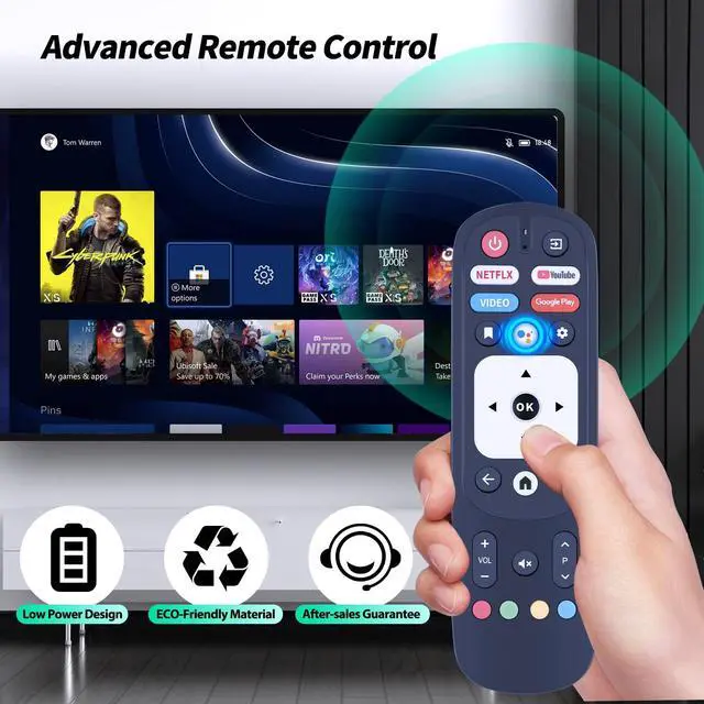 Alt view image 6 of 7 - New RM-C3287 Replacement Voice Remote Control Commander Compatible with JVC Smart Android TV