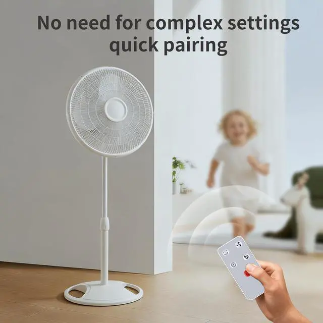 Alt view image 3 of 7 - Replace Remote for LIPETY F9/CooCoCo CO-P11B Portable Foldable Fan | Easy pairing,Responsive control