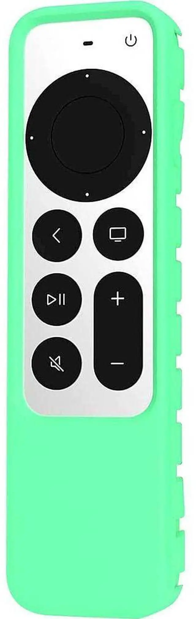 Main image of SaharaCase Apple TV 4K Remote Silicone Case for Apple Tag (2nd Generation 2021) Lightweight Anti Slip Shockproof Silicone Cover (Green Glow)