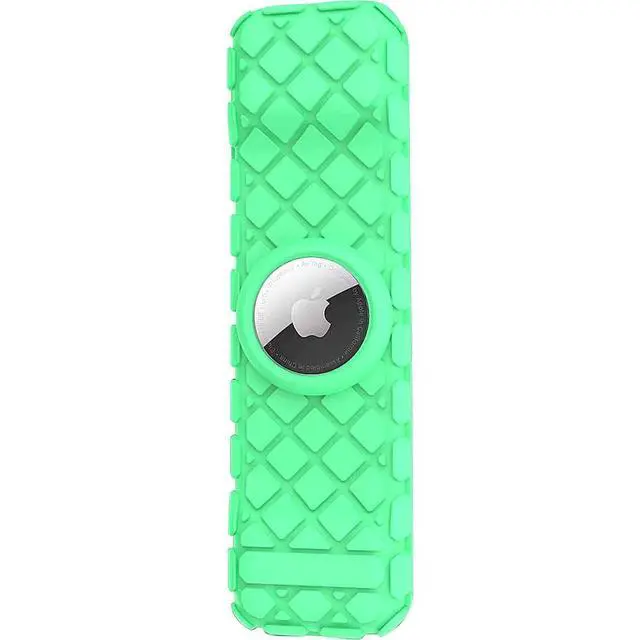 Alt view image 2 of 7 - SaharaCase Apple TV 4K Remote Silicone Case for Apple Tag (2nd Generation 2021) Lightweight Anti Slip Shockproof Silicone Cover (Green Glow)