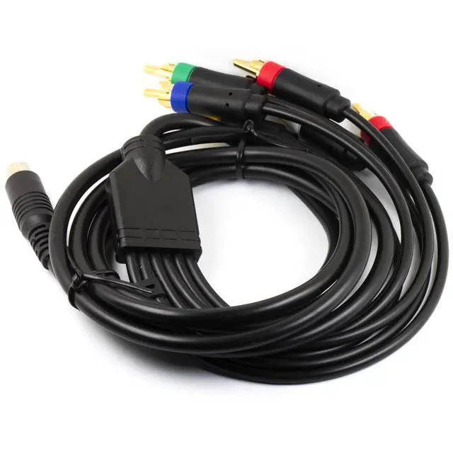 Alt view image 5 of 5 - 6FT RGBS AV Cable RGB Sync Audio Video RCA Cord for Sega Mega Drive 2 MD2 (9pins Plug)