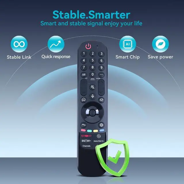 Alt view image 2 of 7 - MR23GN Replacement Magic Remote for LG MR24GA with Voice and Pointer for 2023 and 2024 LG TVs AKB76045003 OLED42C4PUA OLED48B4AUA OLED48C4AUA OLED48C4PUA OLED55B4AUA OLED97G4WUA OLED83C4PUA