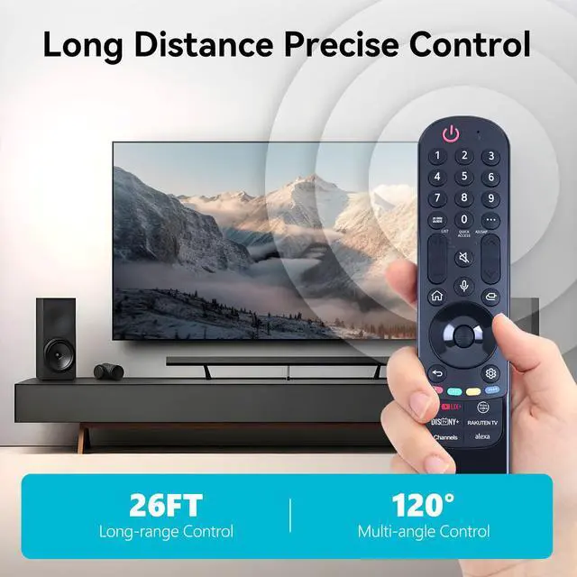 Alt view image 5 of 7 - MR23GN Replacement Magic Remote for LG MR24GA with Voice and Pointer for 2023 and 2024 LG TVs AKB76045003 OLED42C4PUA OLED48B4AUA OLED48C4AUA OLED48C4PUA OLED55B4AUA OLED97G4WUA OLED83C4PUA
