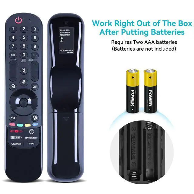Alt view image 7 of 7 - MR23GN Replacement Magic Remote for LG MR24GA with Voice and Pointer for 2023 and 2024 LG TVs AKB76045003 OLED42C4PUA OLED48B4AUA OLED48C4AUA OLED48C4PUA OLED55B4AUA OLED97G4WUA OLED83C4PUA