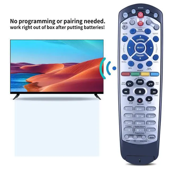 Alt view image 3 of 6 - New IR Remote Control Replaced for Dish Network 20.1 IR Satellite Receiver TV DVD VCR