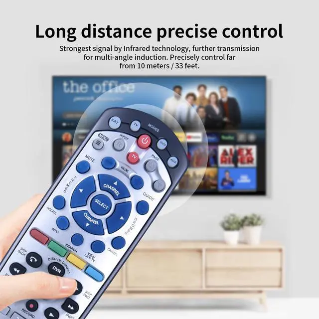 Alt view image 4 of 6 - New IR Remote Control Replaced for Dish Network 20.1 IR Satellite Receiver TV DVD VCR