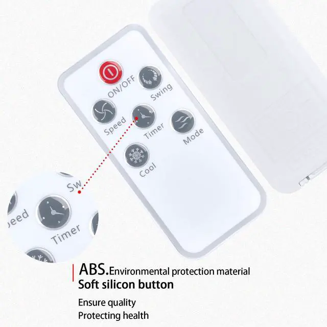 Alt view image 2 of 6 - Replacement Remote Control for COSTWAY Portable Air Cooler 23995-CYPE | also for VIVOHOME Portable Air Cooler VH654US