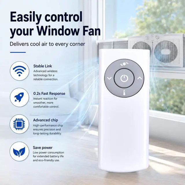 Alt view image 2 of 6 - Replacement Remote Control for Vornado TRANSOM Window Fan FA1-0136-43