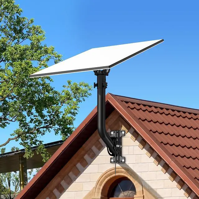 Alt view image 7 of 7 - Starlink Standard Gen 3/4/4X Wall Mount, Adjustable Tilt | Aluminum Alloy Adapter, Heavy Duty Pivot Roof Mounting Kit for Standard Gen 3/4/4X Dish