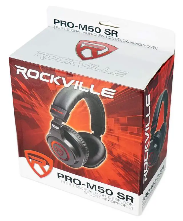 Alt view image 6 of 7 - PRO-M50 SR Studio Headphones 4-Pack Bundle with RHPA4 Amplifier | 40mm Neodymium Drivers, Closed-Back, Detachable Coil Cable, Cases, Stereo/Mono, USB Powered, 1/4" and 3.5mm Outputs, 5-Items