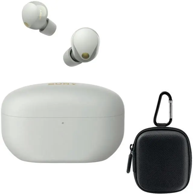 Main image of WF-1000XM5 Truly Wireless Noise CANCELING Earbuds with Earbud CASE - Silver | Earphone Case Compatible with WF-1000XM4 Noise-canceling, Best Noise Cancellation, Multi Noise Sensor technology