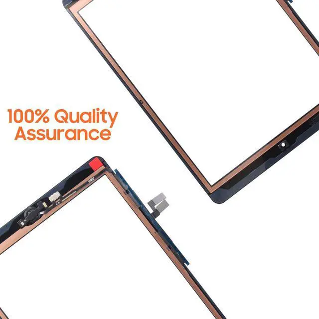 Alt view image 4 of 7 - for iPad 9th(Gen) Screen Replacement Touch Screen for iPad 2021 10.2 for iPad 9 Digitizer Replacement A2604 A2603 A2602 Screen Glass Sensor Black+Home Button+Installation Video