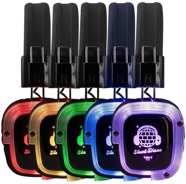 Main image of Talent Silent Disco Prism Color Changing Headphone 5 Piece Expansion Pack