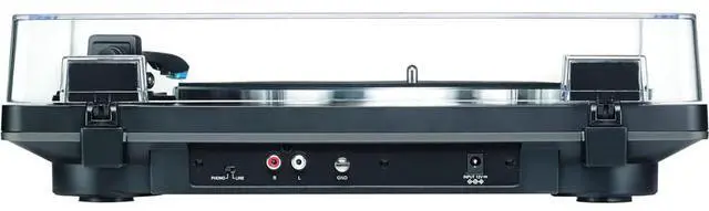 Alt view image 5 of 7 - AT-LP70X-BG Fully Automatic Belt-Drive Turntable, Black/Silver Bundle with 2 YR CPS Enhanced Protection Pack, 12" Platter Mat, Vinyl Record Cleaning Fluid System & Microfiber Cloth