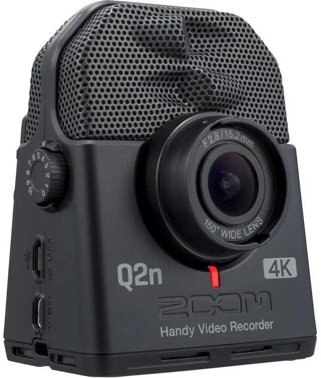 Alt view image 2 of 7 - Q2n-4K Handy Video Recorder Bundle | For Music Video & Livestreaming + 64GB microSDXC Memory Card + Card Reader + XLR Cable + Cleaning Kit + Wire Straps