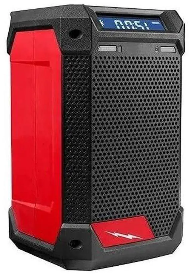 Main image of 2951-20 for Milwaukee M12 12V Radio + Charger Length 5.39in Width 5.67in Height 9.21in - Black/Red