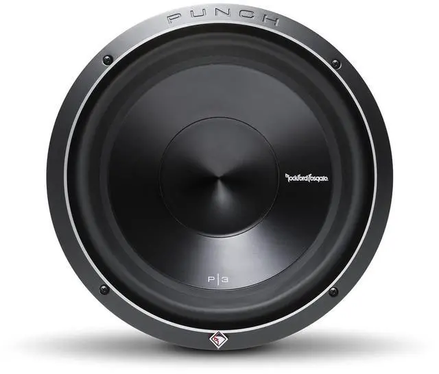 Alt view image 2 of 7 - P3D4-12 12 in Subwoofer & P2P3G-12 Grille Bundle | Bundle includes one P3D4-12 Punch P3 12 in dual 4-ohm subwoofer and one P2P3G-12 stamped grille insert