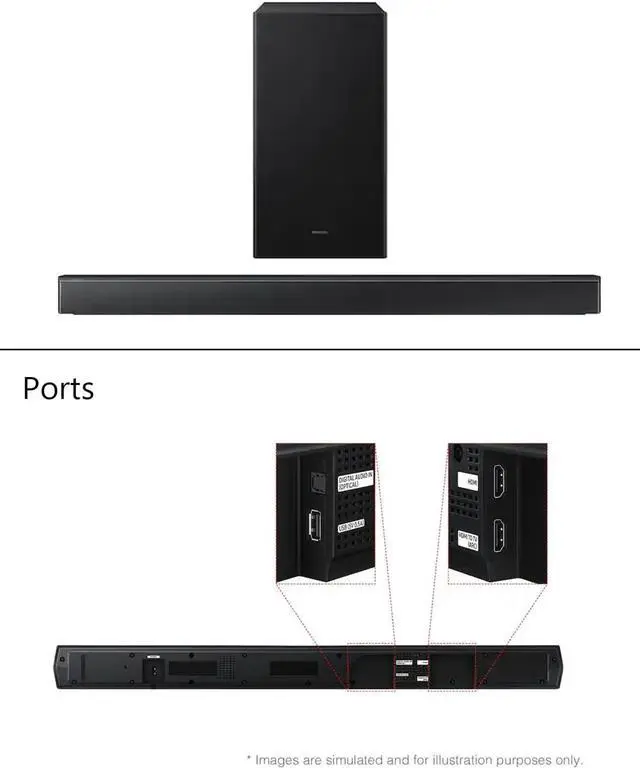 Alt view image 7 of 7 - Soundbar HW-B650F 3.1ch with Subwoofer, Dolby Audio, Powerful Bass Sound Bar for TV, Clear Dialogue, Home Theater Audio System for Movies, Gaming & Music