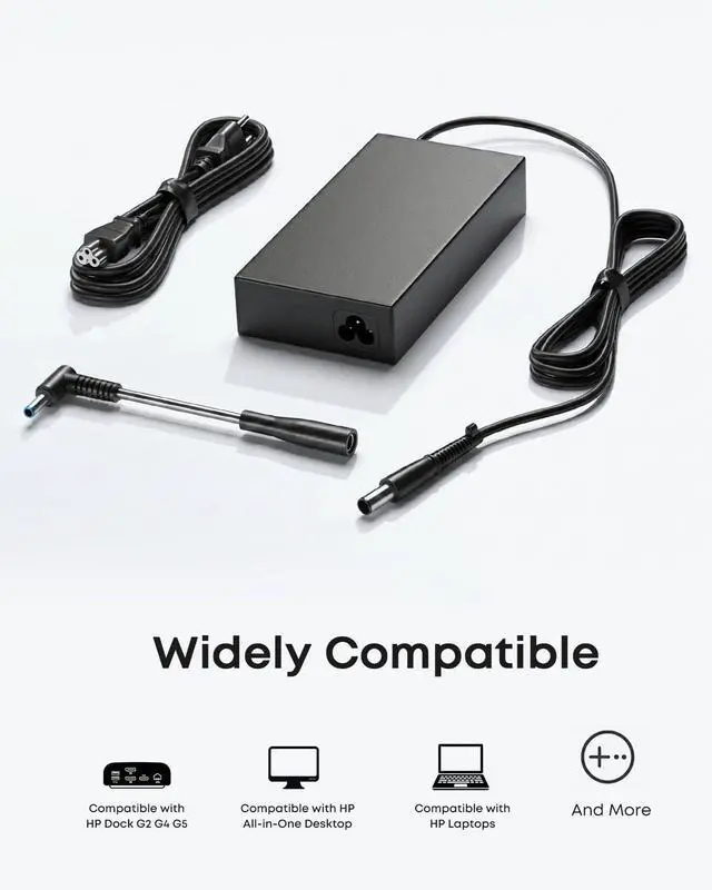 Alt view image 6 of 6 - 120W Power Supply Adapter Fit for HP Thunderbolt Dock G2 HSN-IX01 | Compatible with HP Docking Station G2 2UK37AA, G4 4J0A2AA, L57117-001, HSTNN-LA25, 693709-001, 677762-001/003, ADP-120MH B