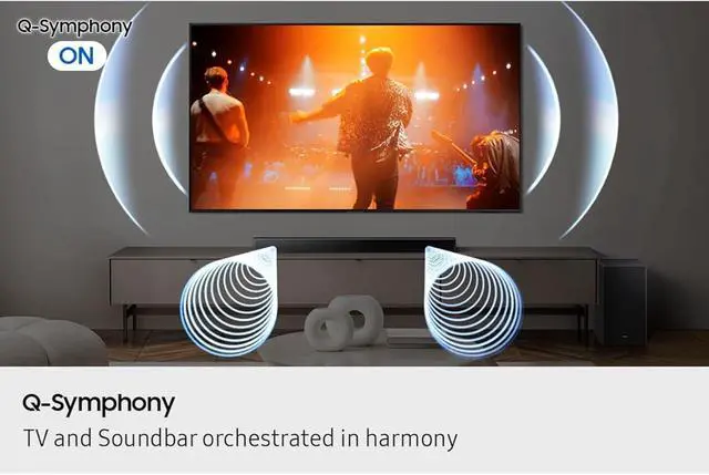 Alt view image 6 of 7 - Soundbar, S-Series (HW-B650F), 3.1 Ch DTS Virtual: X - Black, Q-Symphony, Voice Enhance Mode, Wireless Surround Sound Compatible. Adaptive Sound, Movie & Gaming