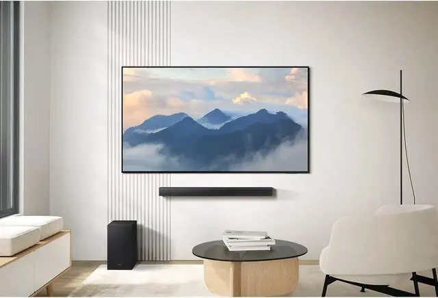 Alt view image 3 of 7 - Soundbar, S-Series (HW-B650F), 3.1 Ch DTS Virtual: X - Black, Q-Symphony, Voice Enhance Mode, Wireless Surround Sound Compatible. Adaptive Sound, Movie & Gaming