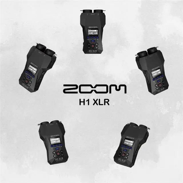Alt view image 3 of 7 - H1 XLR Handy Recorder, Bundle with 2X ZDM-1 Podcast Microphones, 2X Headphones, 2X Windscreen, 2X XLR Cable, 2X Tabletop Stand, Tripod Grip, 32GB Micro SD Card, AA Batteries (4 Pack)