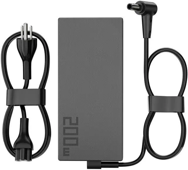 Main image of 200W Gaming Laptop Charger Fit for ASUS ROG TUF Zephyrus Zenbook 6.0mm Pin | Fast Charging | Stable Power | Smart Temperature Control | 20V 10A | Fits 180W & 150W Models | Big Center Pin | ADP-200JB