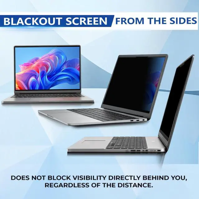 Alt view image 3 of 7 - Magnetic 14 Inch 16:10 Laptop Privacy Screen Filter | Removable Laptop Privacy Filter Shield and Anti Glare Protector, Compatible with HP Dell Acer Asus Samsung Lenovo ThinkPad