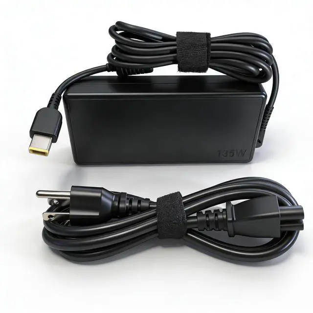 Main image of 135W Power Adapter Compatible with Lenovo Docking Station 40AN0135US | Thunderbolt 4 3/Thunderbolt 3 Essential Dock Gen 1 2/ThinkPad Hybrid USB-C with USB-A Dock 40AF0135US 135W Power Cord