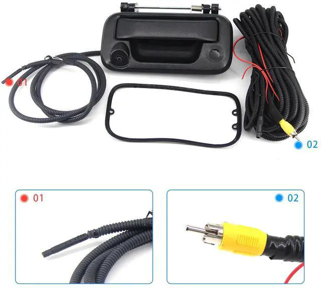 Alt view image 7 of 7 - Rear View Camera Backup Camera Compatible with Ford F150 2005-2014 | Tailgate Handle Camera Reverse Parking Camera Compatible with Ford F250 F350 F450 F550 2008-2016