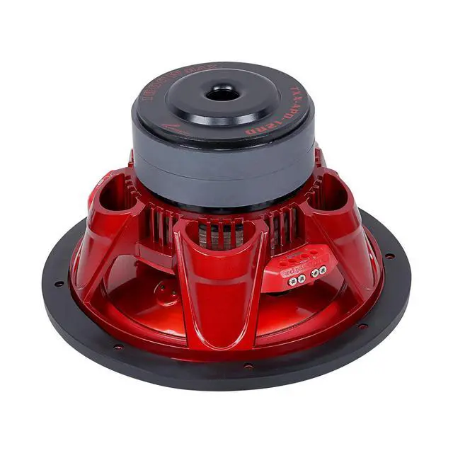 Alt view image 7 of 7 - 12" Eye Candy Aluminum Cone Subwoofer (TXX-APD-12RD), Superior Performance, 1600 Watts, 120 Oz Magnet, BASV Voice Coil, Aluminum Basket, Sleek Candy Red, Multi-Connect Terminals