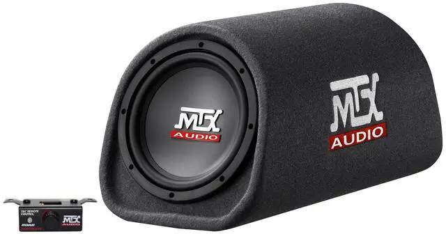 Main image of Road Thunder RT8PT 8 240 Watt Powered Subwoofer in Vented/Ported Bass Tube