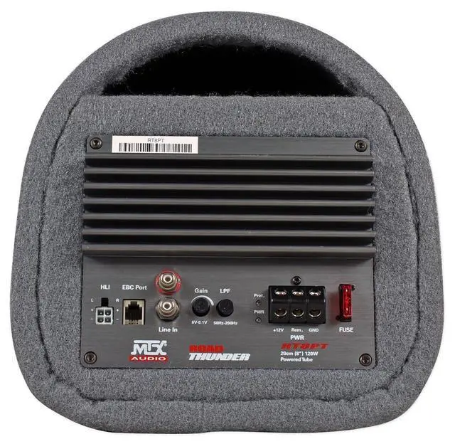 Alt view image 3 of 7 - Road Thunder RT8PT 8 240 Watt Powered Subwoofer in Vented/Ported Bass Tube