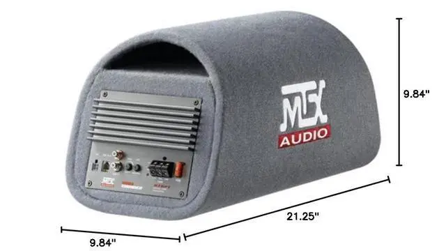 Alt view image 7 of 7 - Road Thunder RT8PT 8 240 Watt Powered Subwoofer in Vented/Ported Bass Tube
