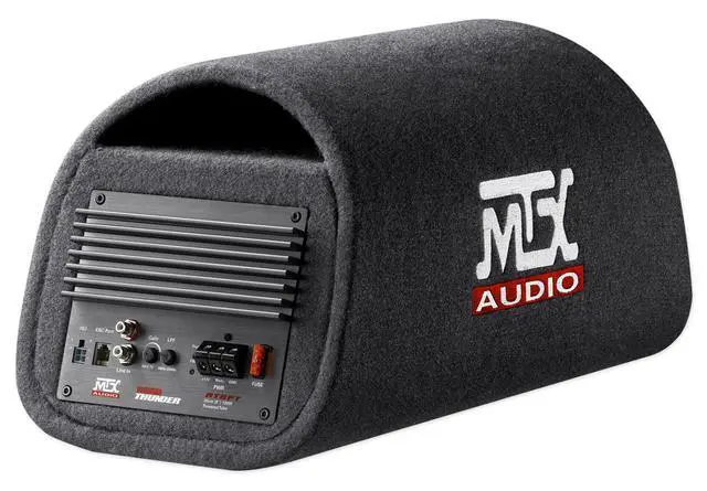 Alt view image 4 of 7 - Road Thunder RT8PT 8 240 Watt Powered Subwoofer in Vented/Ported Bass Tube