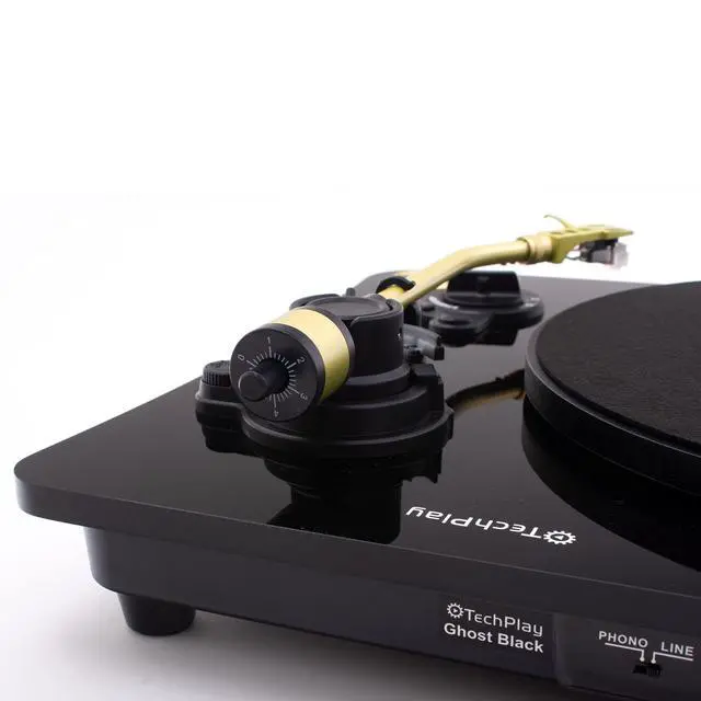 Alt view image 6 of 7 - TechPlay Ghost, 2 Speed Belt Driven Turntable with Bluetooth Broadcast. Connects to Your Bluetooth Speakers wirelessly. (Black)