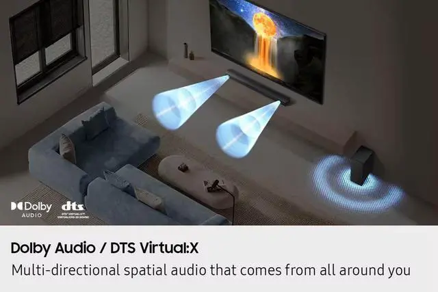 Alt view image 2 of 6 - B-Series Soundbar HW-B650F 3.1 Channel, Q-Symphony, One Remote Control, Bluetooth Connection