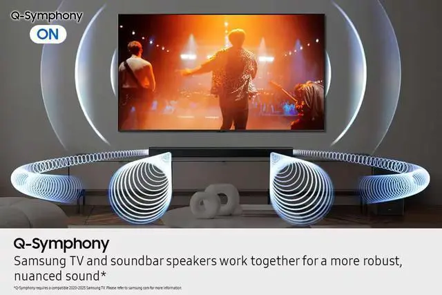 Alt view image 4 of 6 - B-Series Soundbar HW-B650F 3.1 Channel, Q-Symphony, One Remote Control, Bluetooth Connection