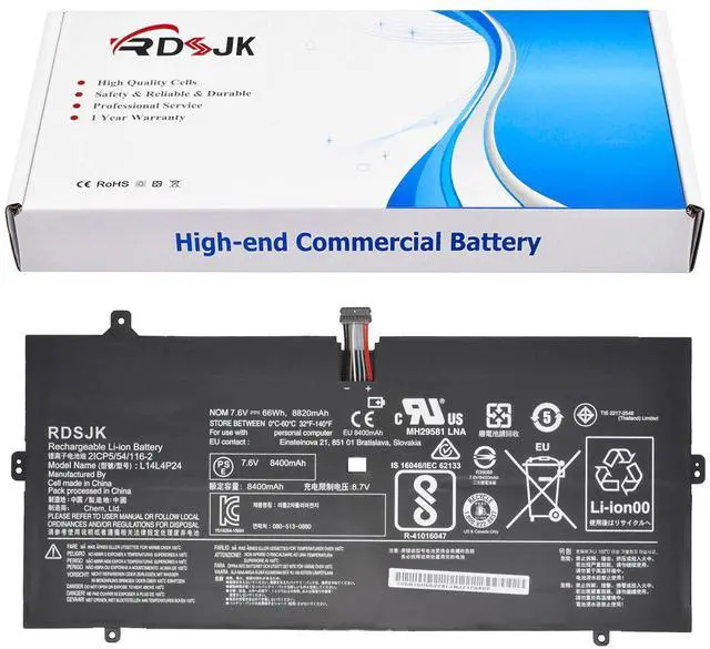 Main image of L14L4P24 L14M4P24 Laptop Battery for Lenovo Yoga 900 900-13ISK 900-131SK 900-13ISK2 900-IFI 900-ISE Yoga 3 Pro 4Pro 4 Pro 900 900-13ISK 80MK 80SD 900-13ISK2 80UE Series 5B10H43261 5B10H55224 7.5V 66Wh