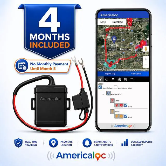 Alt view image 2 of 7 - Wired GPS Tracker for Vehicles, Easy to Install (1240V), Affordable Flat-Rate Plan